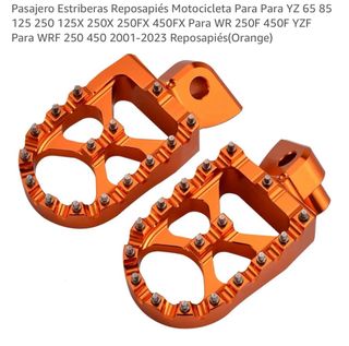 Estriberas aluminio moto/Quad Naranja