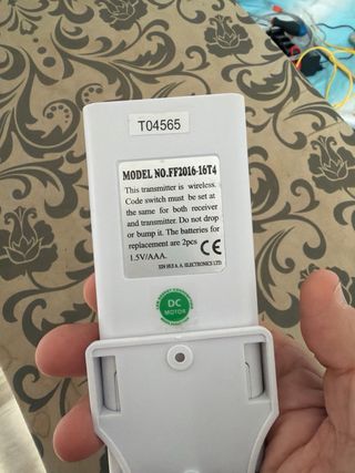 Ventilador de techo madera y luz