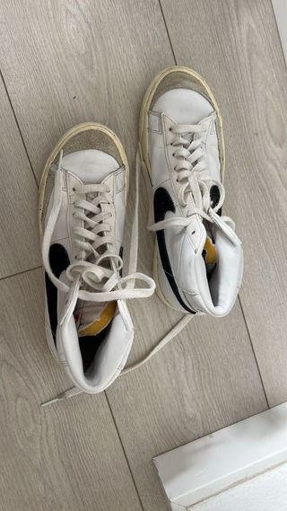 Zapatillas Nike Blazer Mid Blancas Negras