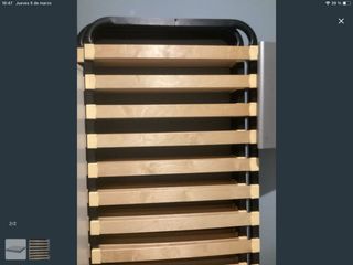 Somier Ikea Madera y Metal