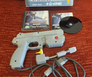 Pack PS1 Time Crisis + Pistola G-Con45