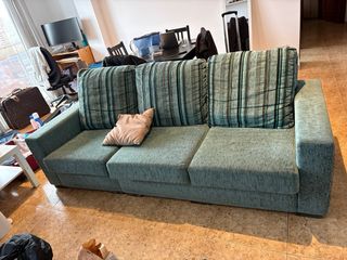 Sofá de 3 plazas verde Muy comodo