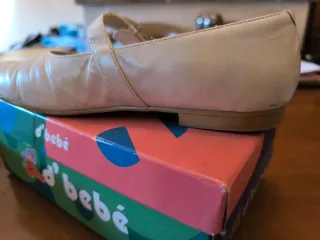 Zapatos comunión niña beige