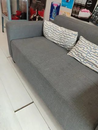 Sofá Ikea Gris Tela