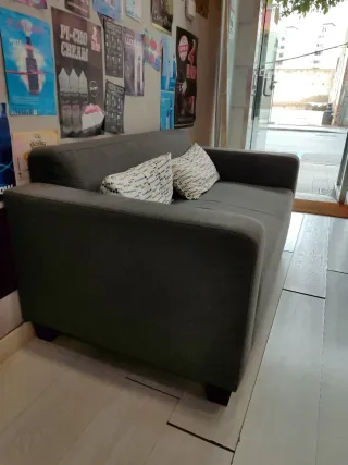 Sofá Ikea Gris Tela