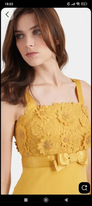 Vestido Luisa Spagnoli Amarillo