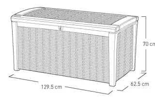 Arcón Exterior Keter Marrón