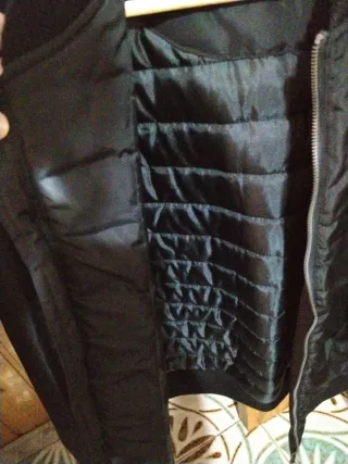 Chaqueta Bomber TEN Hombre Talla L Negra