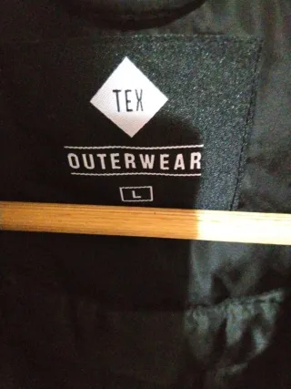 Chaqueta Bomber TEN Hombre Talla L Negra