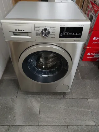 Lavadora Bosch Inox Clase A+++ 1400rpm con garantí
