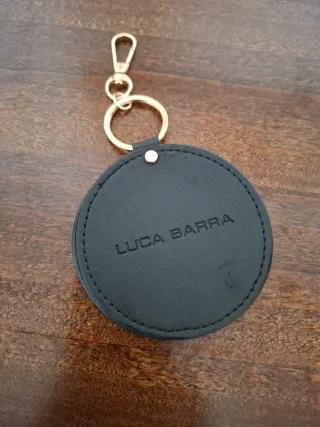 Portachiavi specchietto LUCA BARRA nero