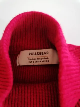 Jersey canalé rojo y jersey canalé Beige