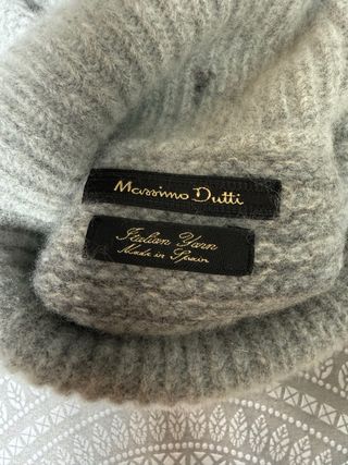 Jersey Massimo Dutti cuello alto lana gris