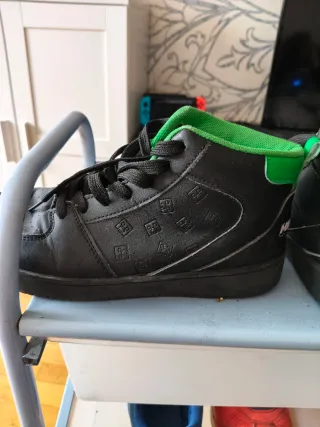 Deportivas Minecraft Hombre Negro/Verde