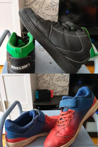 Deportivas Minecraft Hombre Negro/Verde