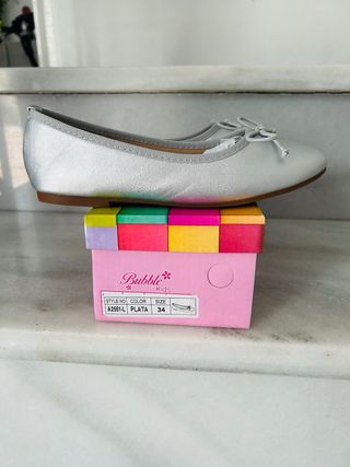 Bailarinas niña plateadas