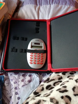 Portadocumentos anillas negro y rojo