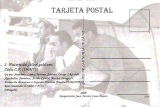 Postal Cádiz CF 1969/70