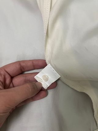 Camisa marfil satinada