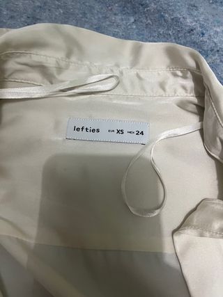 Camisa marfil satinada