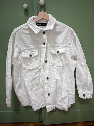 Sobrecamisa Zara Pana Blanca Talla S