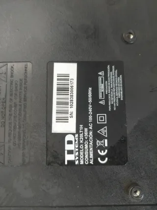 Televisión TD Systems 15 Negra