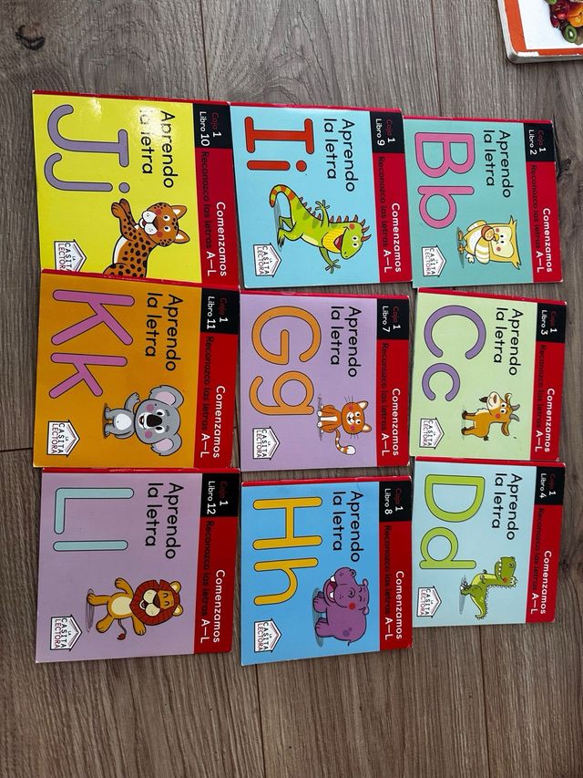 Lote libros de imágenes y lectura infantiles.