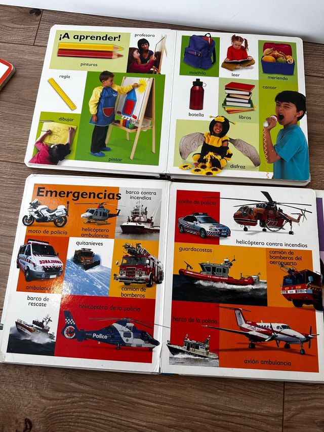 Lote libros de imágenes y lectura infantiles.