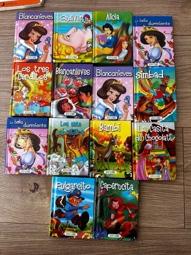 Lote libros de imágenes y lectura infantiles.