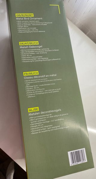 Cigüeña Decorativa Metal