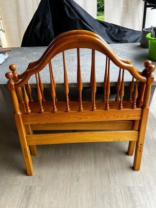 2 Camas 90x180 cm Metal/Madera