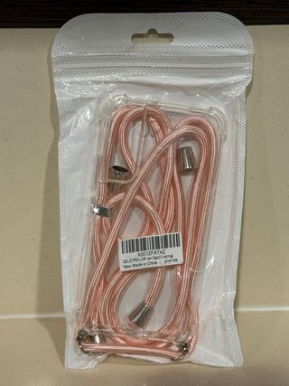 Funda Samsung S22 con cordón rosa