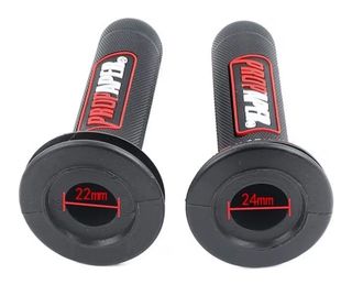 Puños ProGrip Moto Enduro Motocross Negro Rojo