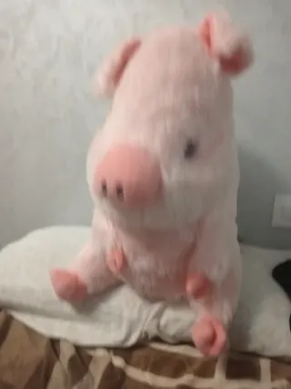 Cerdito de peluche rosa