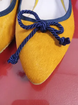 Zapatos planos mujer T36 amarillos