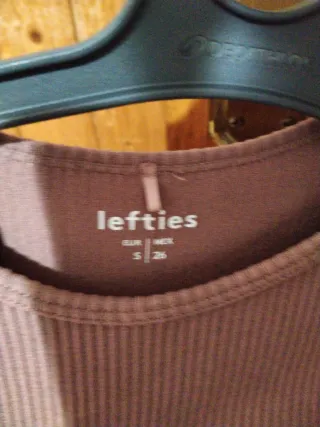 Top manga larga Lefties marron talla XS