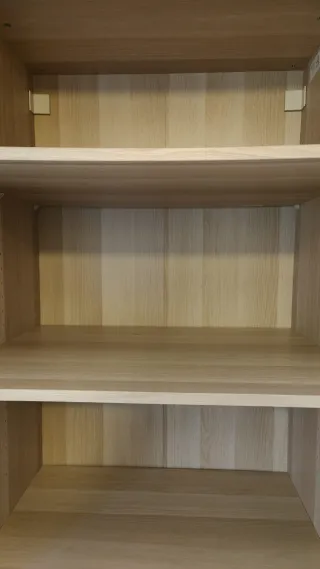 Armario PAX efecto roble teñido blanco