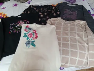 Conjunto de 5 jerséis mujer.