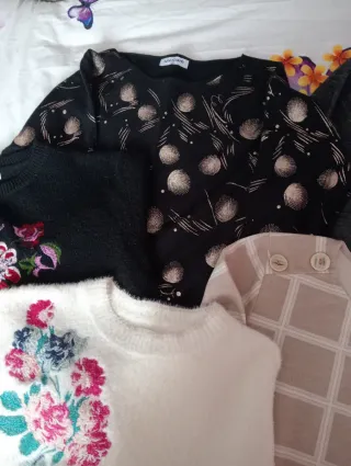 Conjunto de 5 jerséis mujer.