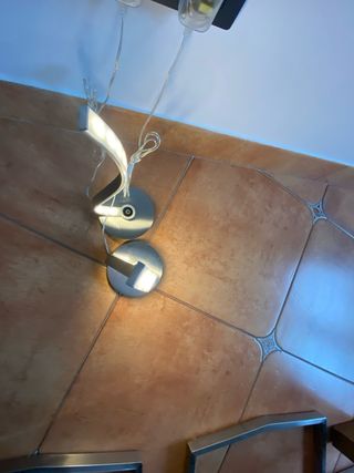 Lámpara LED moderna mesita de noche 2 unidades