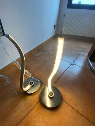 Lámpara LED moderna mesita de noche 2 unidades