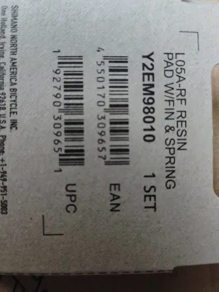 Pastillas Freno Disco Shimano L05A-RF (2 Pares)