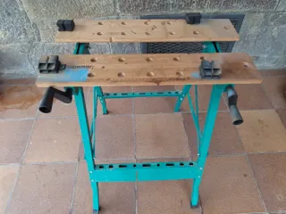 Mesa de trabajo y portataladro