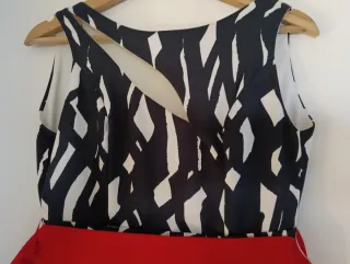 Vestido estampado floral y cebra