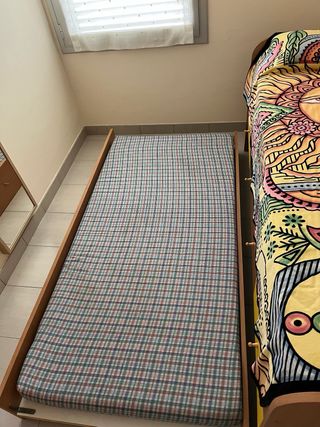 Cama nido con cajones y cama supletoria