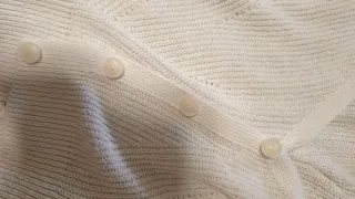 Chaqueta Stradivarius blanca botones