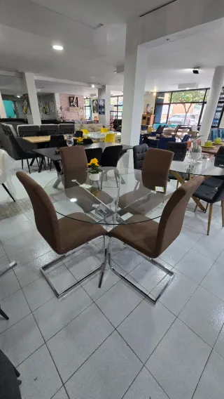 Comedor cristal y metal oferta