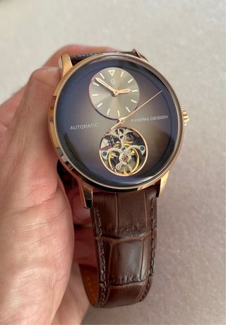 Reloj Automático Pagani Design Marrón/Dorado.
