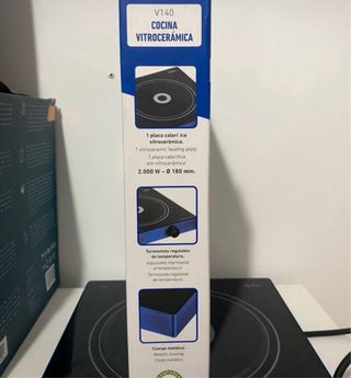 Cocina Vitrocerámica Jata 2000W