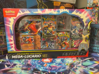 Colección Pokémon Mega-Lucario EX con Figura